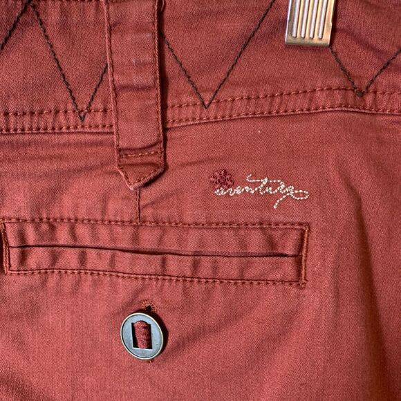 Aventura Russet Red Organic Cotton Canvas Short Skirt Size 10 - Picture 6 of 13